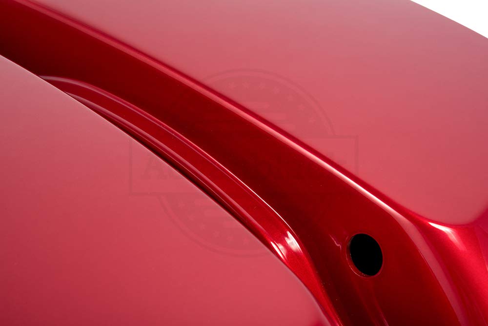 Moto Onfire Saddlebag Lids for Harley Touring Hard Saddlebags (2014-2023) - Wicked Red - Durable Motorcycle Accessories for Road Trips & Cruising