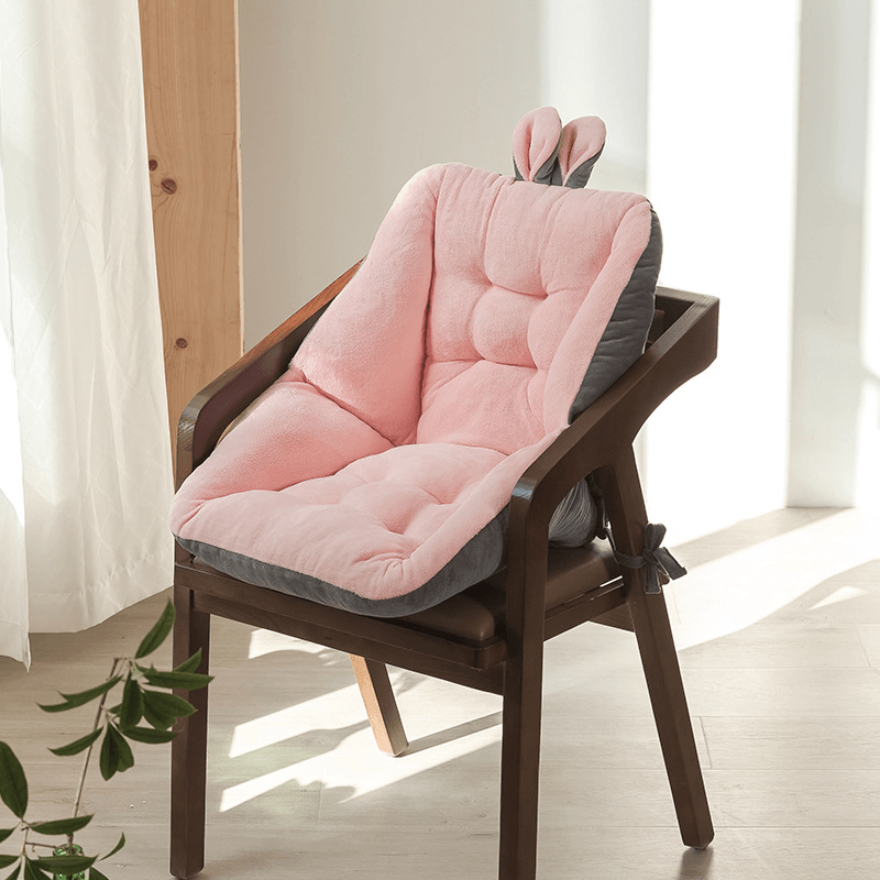 Adorable Bunny Chair Cushion - Soft Plush Seat Pad for Kids Room, Nursery, or Gaming Chair - Perfect for Home Decor, Reading Nook, and Cozy Comfort