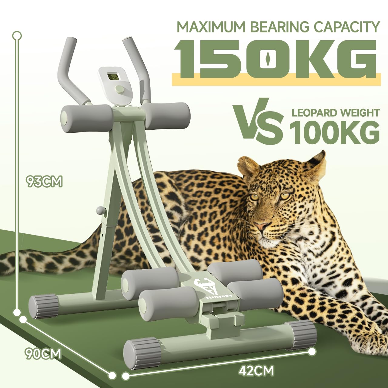 Adjustable Abdominal Trainer Machine for Home & Gym - Core Strength Training Equipment for Men & Women - Foldable Ab Cruncher for Effective Workouts | Perfect for Home Fitness, Office Exercises & Gym Training
