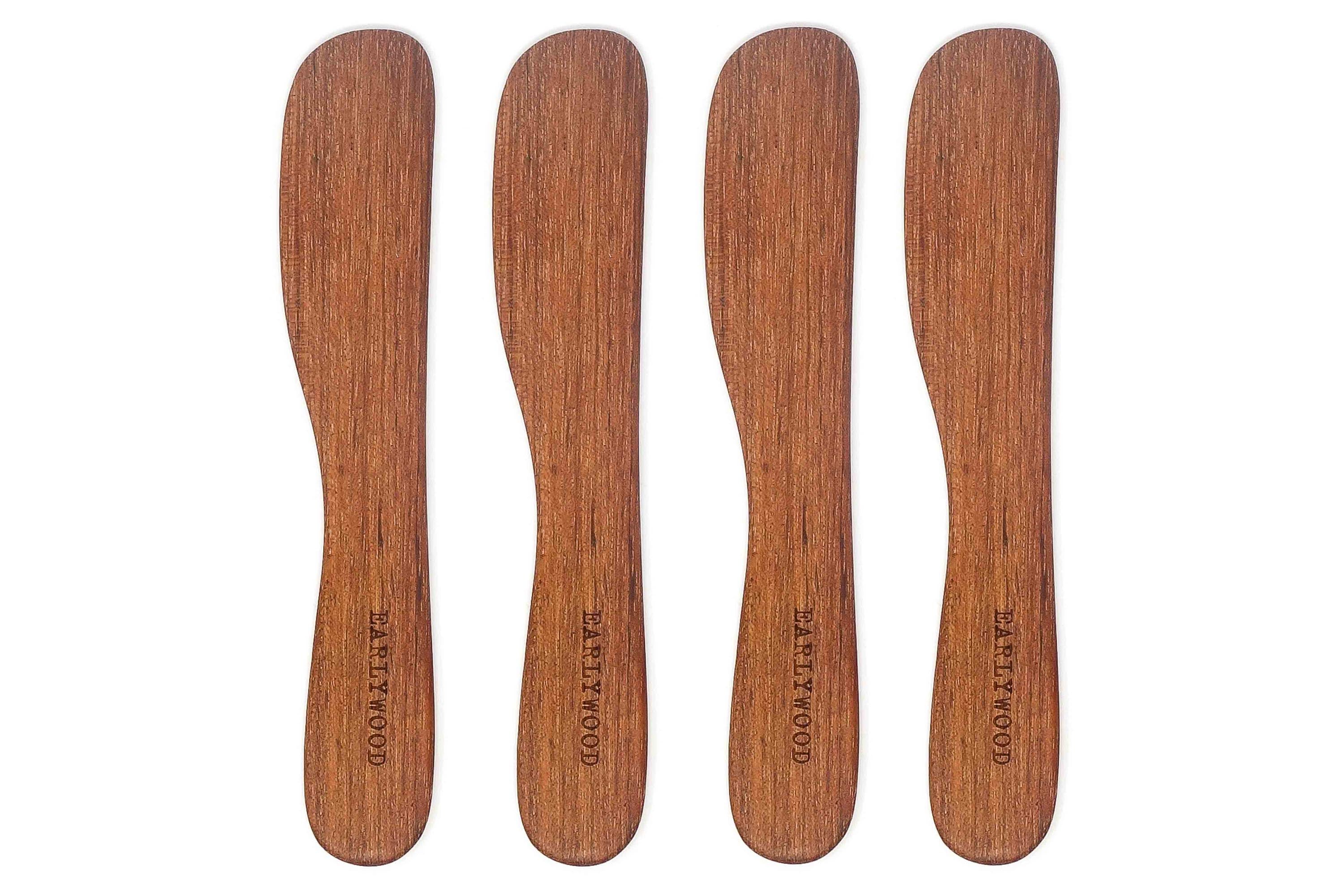 Premium Wooden Spreader Set - 3-Piece Butter Knife & Cheese Spreader Gift Set - Perfect for Charcuterie Boards, Cheese Platters & Breakfast Spreads