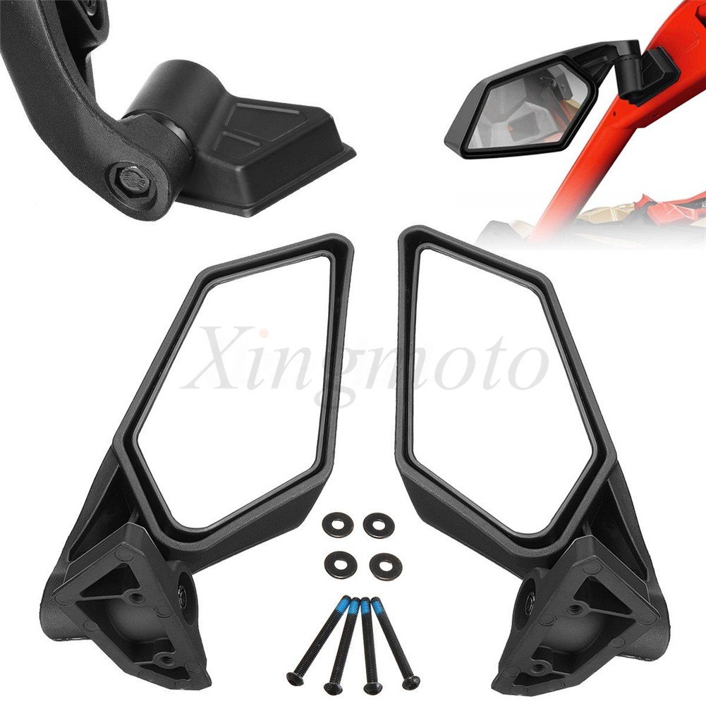 High-Performance Racing Side Mirrors for Can-Am Maverick X3 & MAX SSP UTV - Durable Off-Road Accessories for Enhanced Visibility & Safety - Perfect for Desert Racing, Trail Riding & Off-Road Adventures