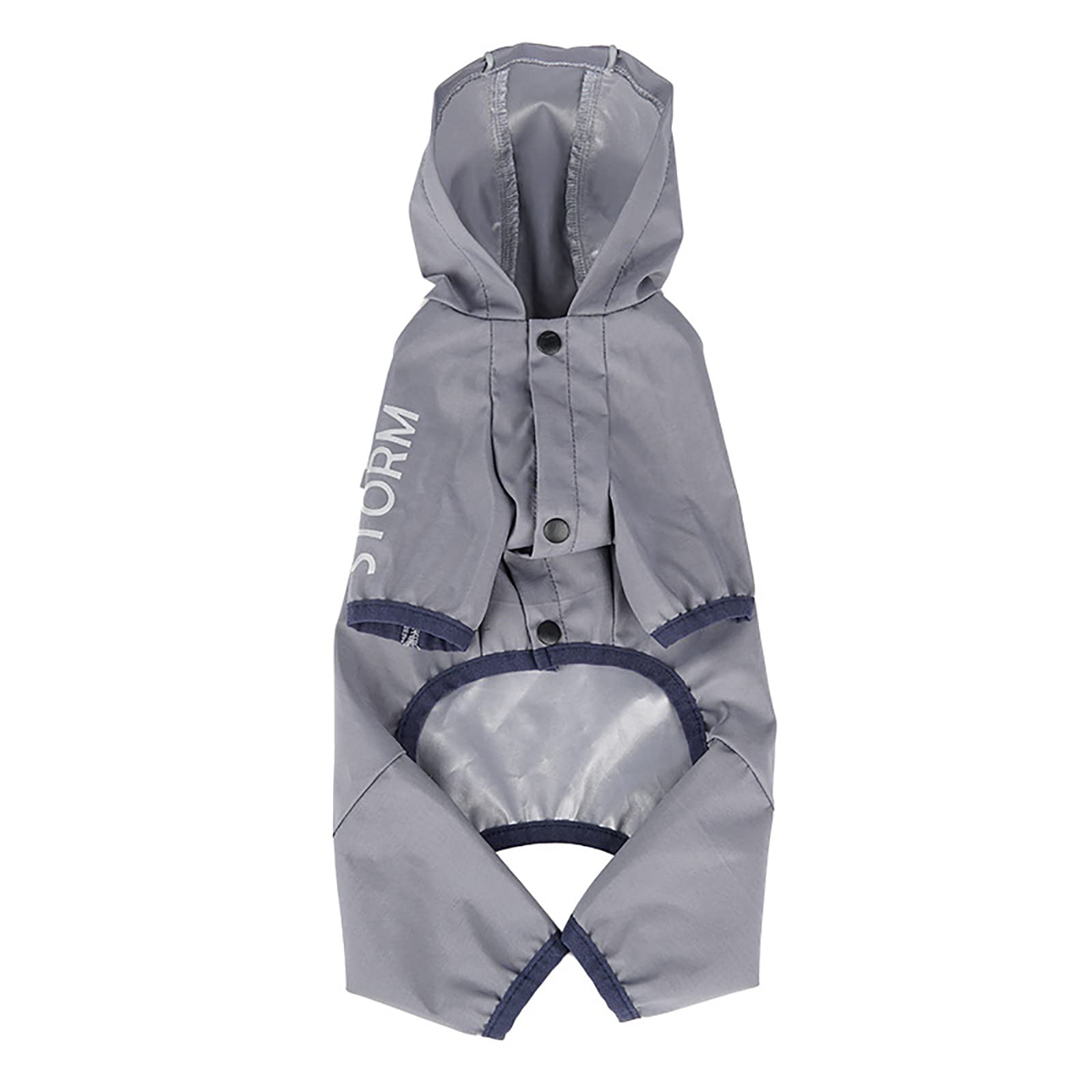 Waterproof Reflective Dog Raincoat for Small Dogs - Adjustable Hooded Rain Jacket, Breathable Summer Poncho for Outdoor Walking & Pet Adventures