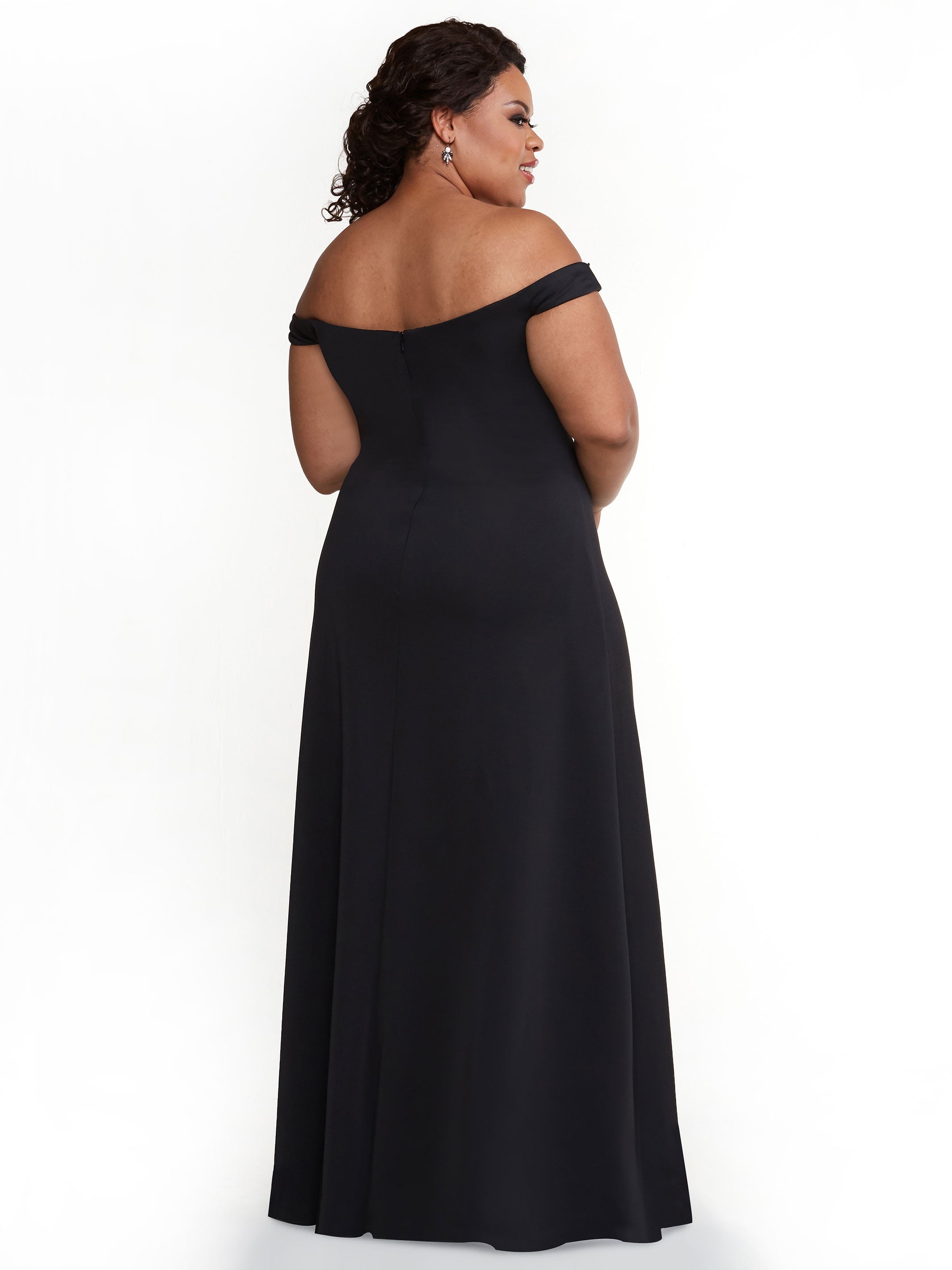 Elegant A-Line Double Knit Bridesmaid Dress with Off-the-Shoulder Straps - Perfect for Weddings, Formal Events & Special Occasions