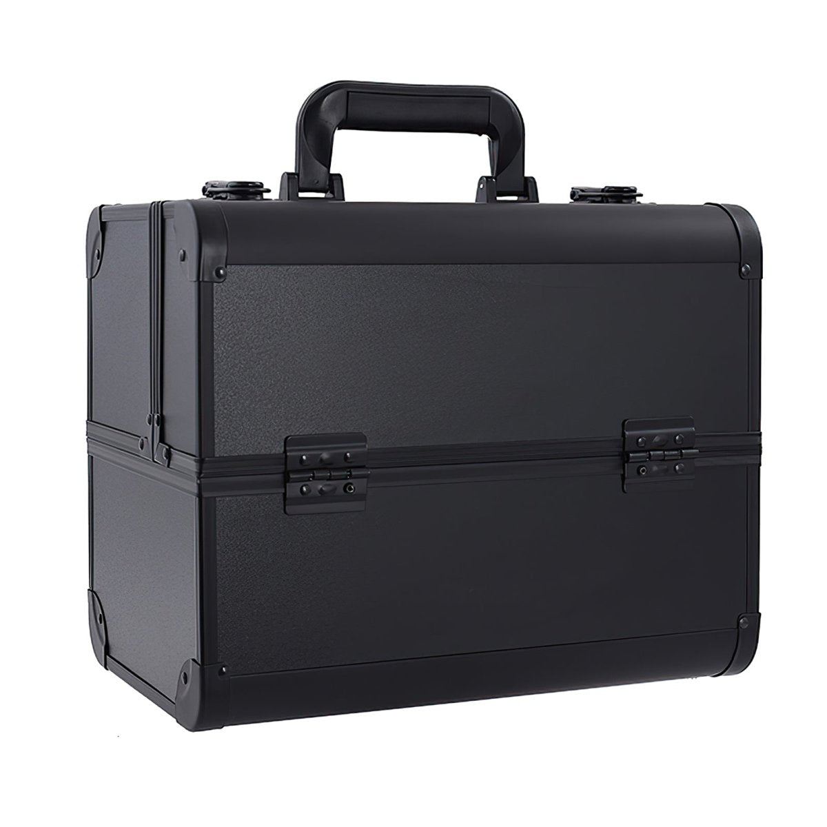 12.6 Inch Aluminum Makeup Case - Professional Cosmetic Organizer for Travel & Home Storage | Durable Makeup Train Case for Artists & Beauty Enthusiasts