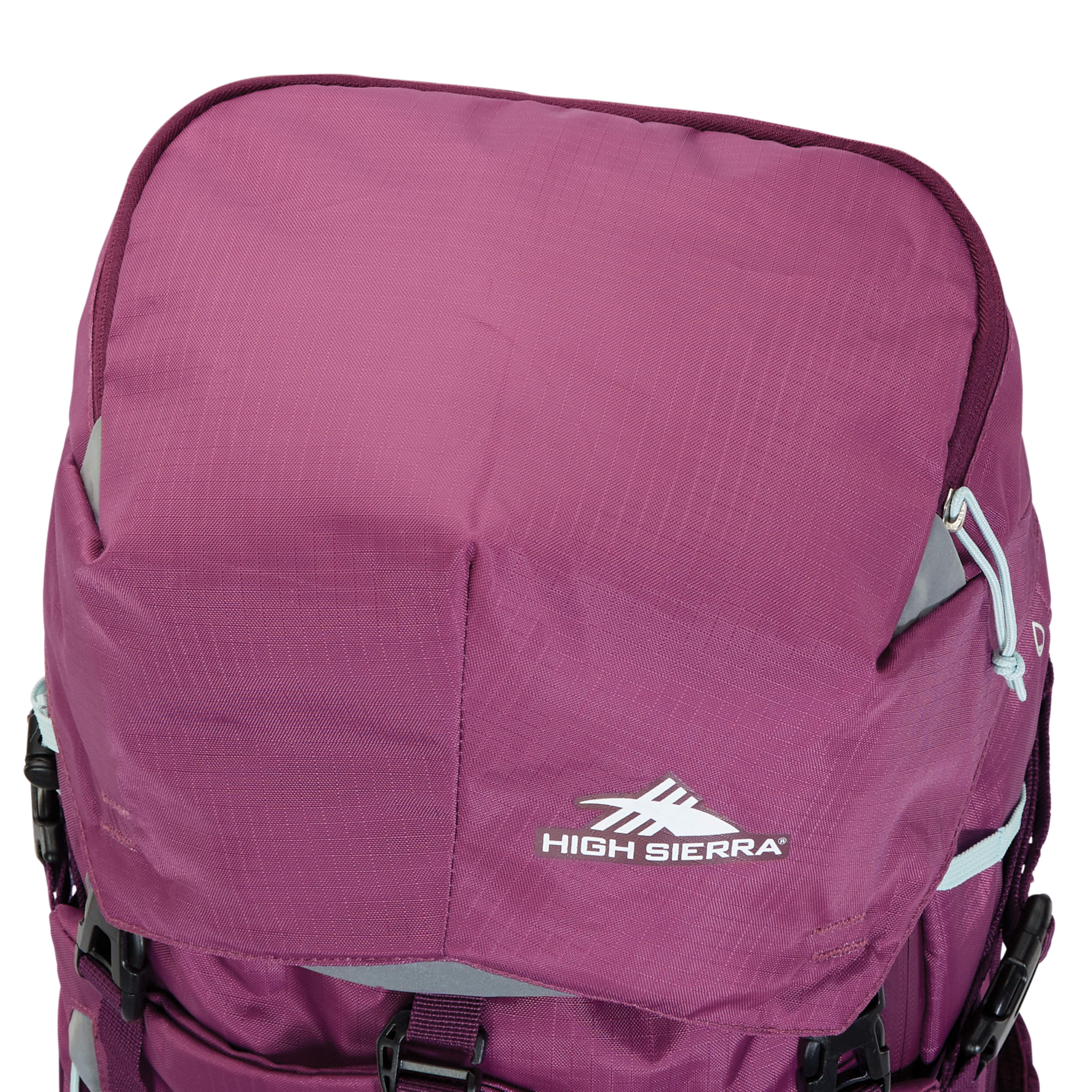 High Sierra Pathway 2.0 Women's 60L Hiking Backpack - Lightweight Frame Pack for Outdoor Adventures, Travel & Camping - Berry/Maroon Color