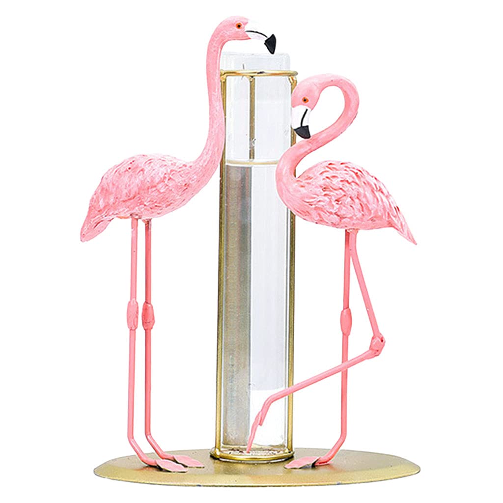Gazechimp Creative Flamingo Hydroponics Planter Vase - Modern Tabletop & Countertop Organizer with Raised Legs - Perfect for Home Office Decor, Indoor Plant Display, and Unique Gift Idea