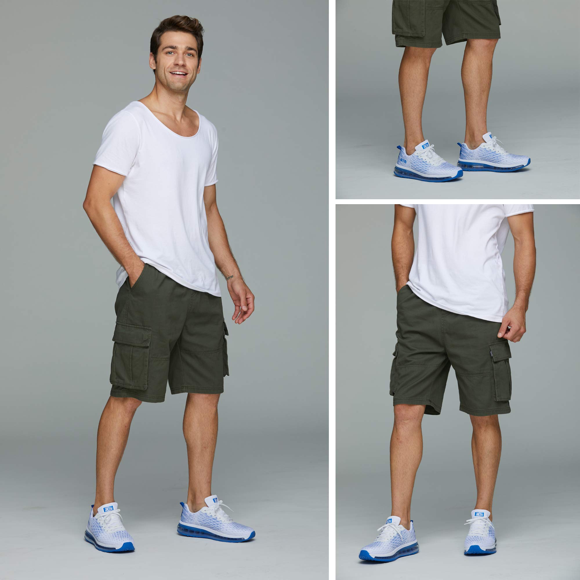 **Azooken Men's Walking Shoes - Lightweight Jogging Tennis Sneakers for Fitness & Road Running - Breathable Comfortable Athletic Footwear for Gym, Workout & Casual Wear**