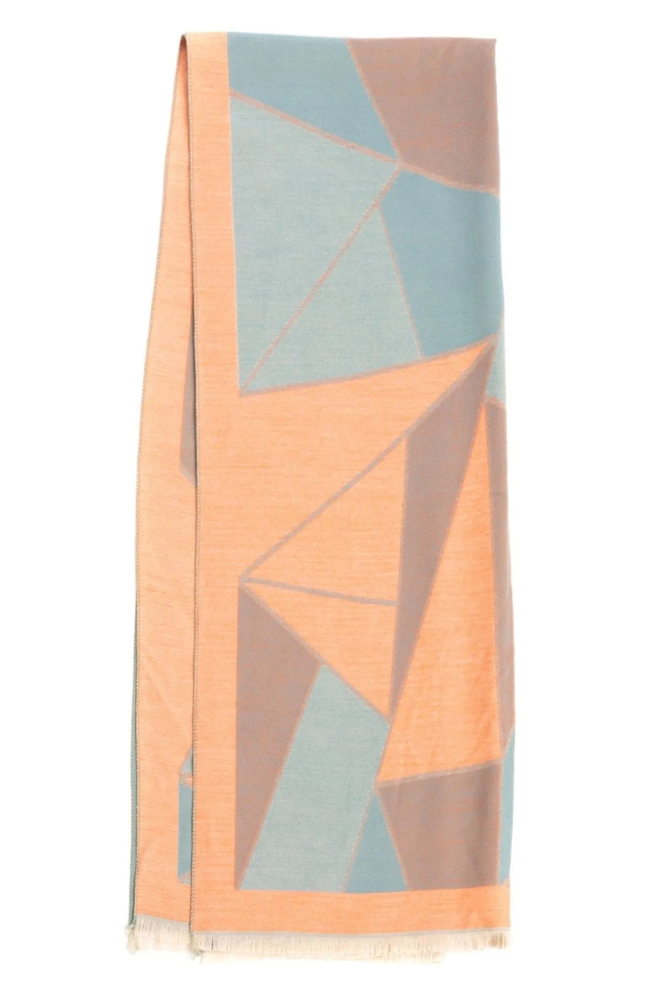 Reversible Geometric Print Scarf for Women - Stylish Winter Fashion Accessory for Office, Travel & Casual Outfits