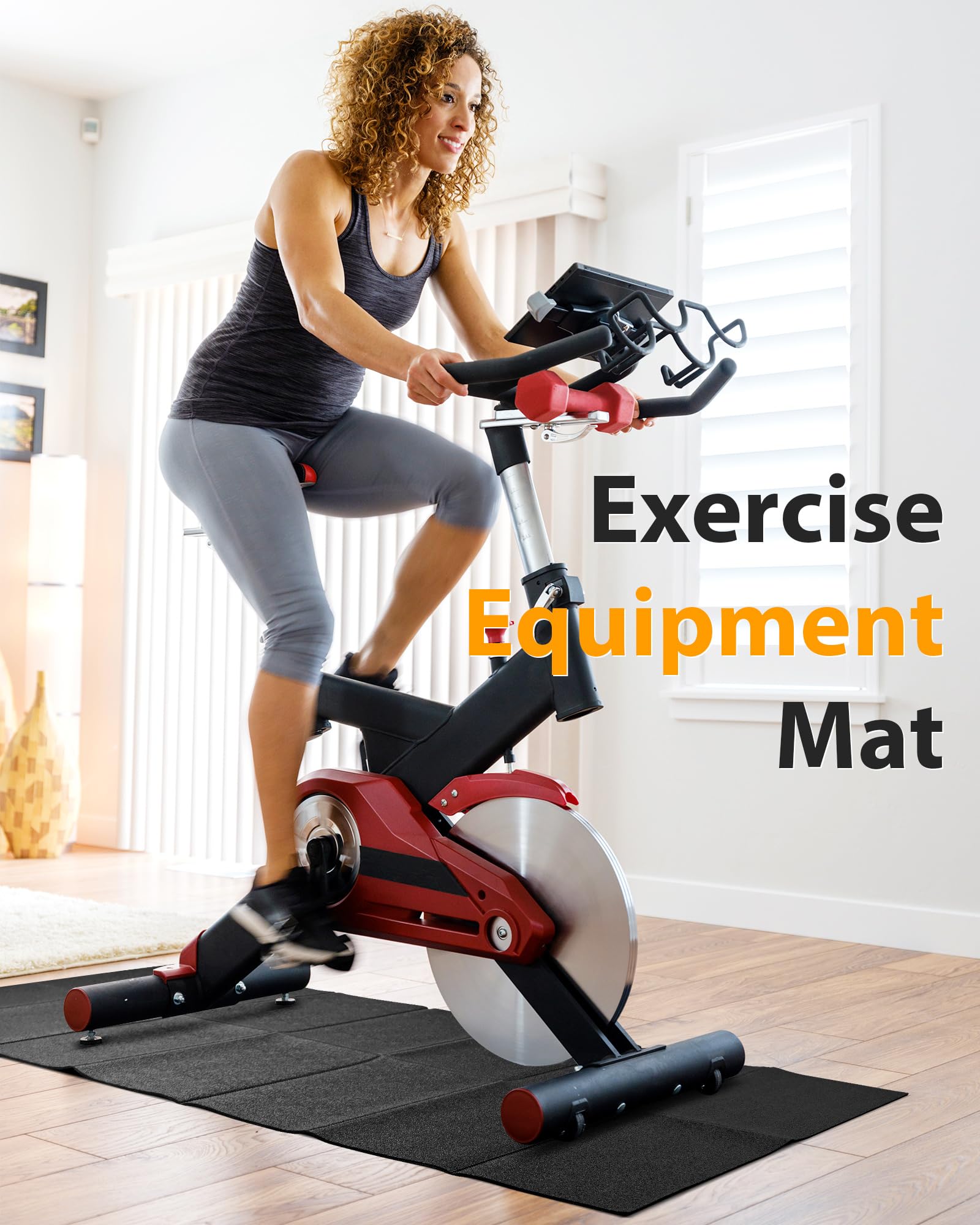 Foldable Treadmill Mat - Non-Slip Shock Absorbing for Home Gym