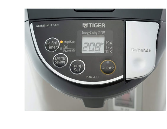 Tiger 3L Electric Water Thermos PDU A30 - Portable Hot Water Dispenser for Home, Office & Travel - Fast Heating & Temperature Control - Perfect for Coffee, Tea & Instant Meals