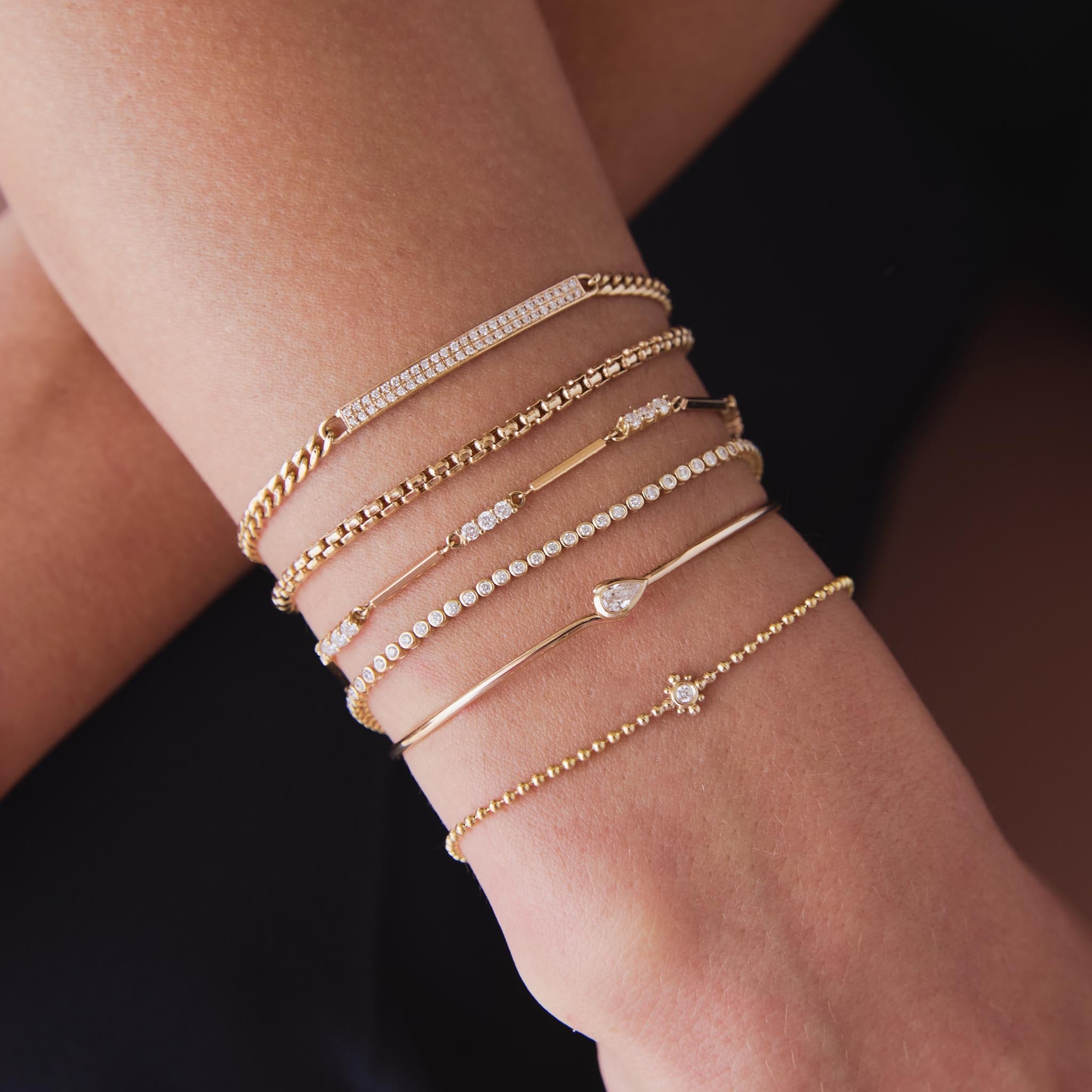 14K Gold Medium Box Chain Bracelet for Women - Dainty & Elegant Jewelry Gift for Birthday, Anniversary, Valentine's Day - Perfect for Everyday Wear & Special Occasions