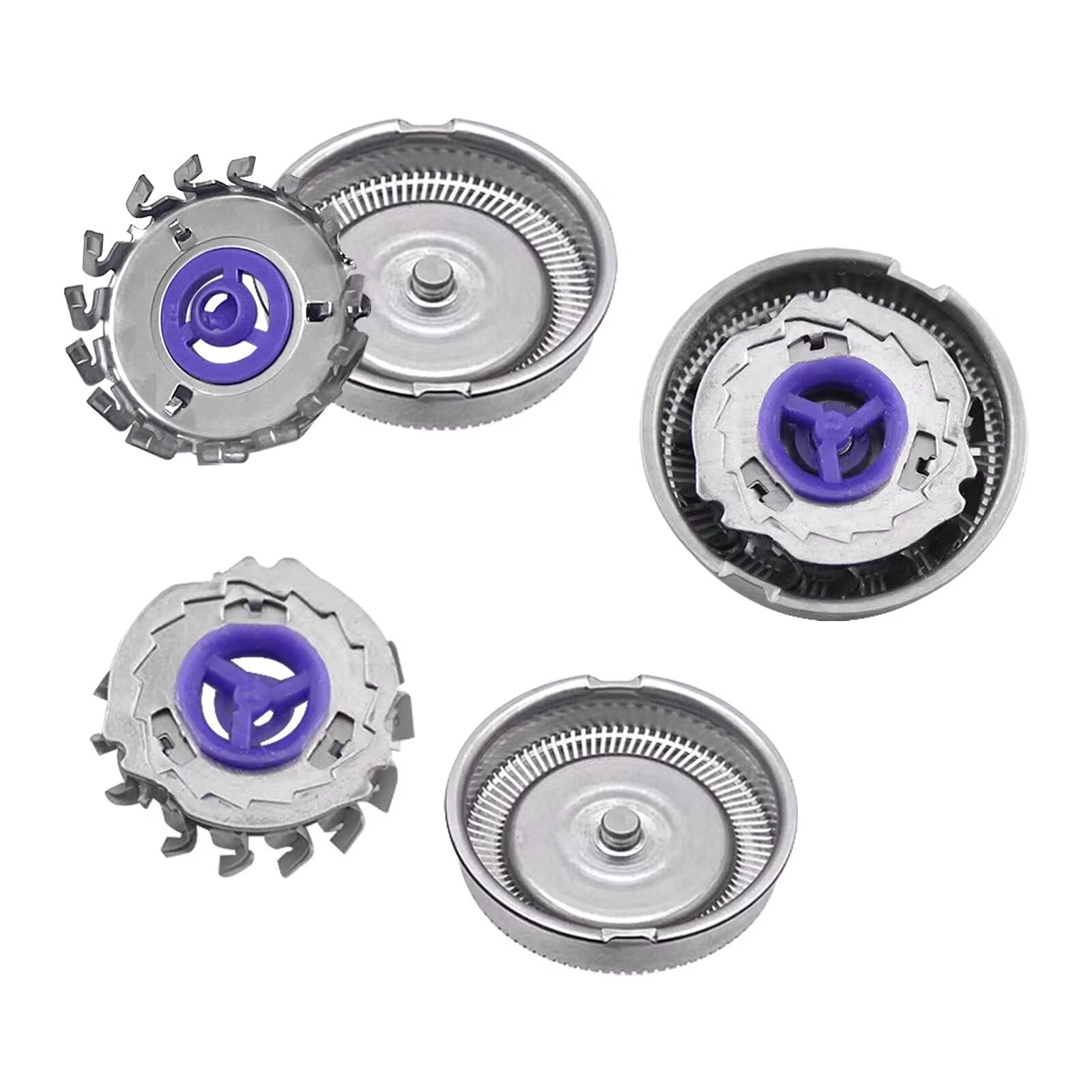 3 Pack Replacement Shaver Heads for Philips Norelco HQ56 HQ55 HQ4+ HQ3 - Compatible with Electric Razors - Perfect for Travel & Daily Shaving