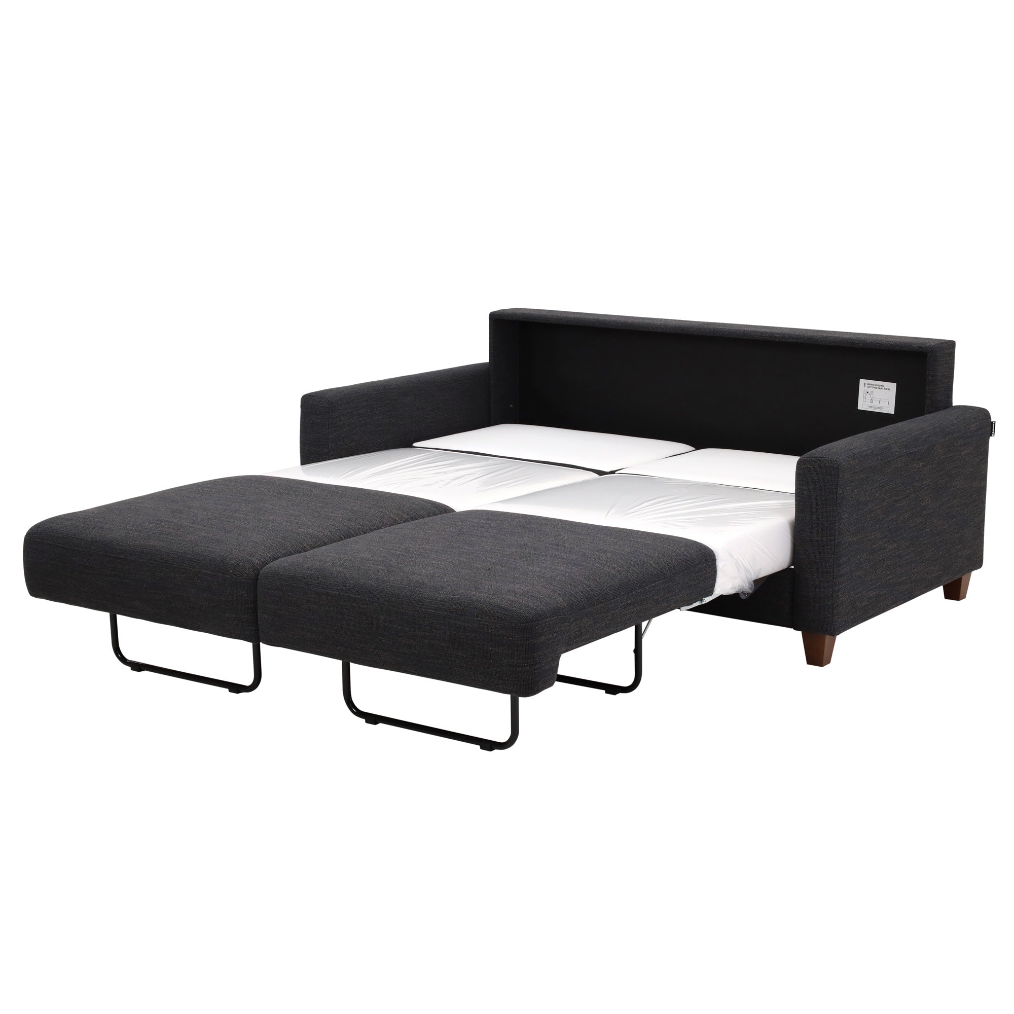 Meko Sleeper Loveseat - Convertible Sofa Bed with Storage | Comfortable 2-Seater for Small Spaces | Perfect for Guest Rooms, Apartments & Home Offices