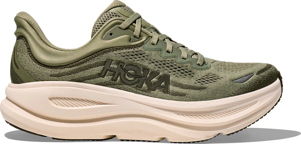 Hoka Bondi 9 Running Shoes for Men - Lightweight Cushioned Sneakers for Long Distance Running & Walking - Perfect for Marathon Training, Jogging & Everyday Comfort