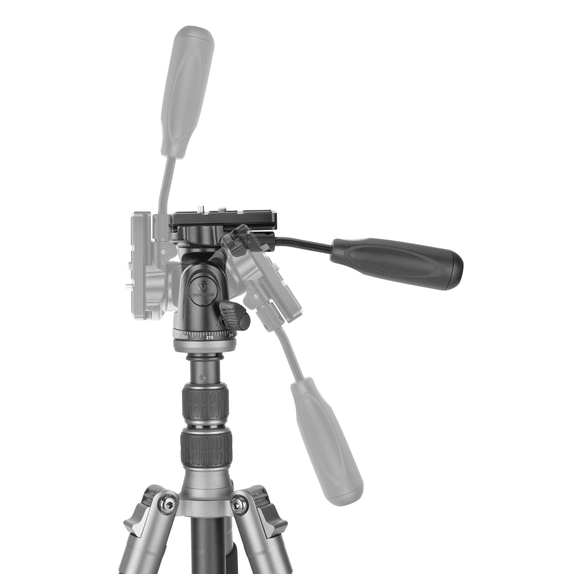 VEO 3 GO 235AP Aluminum Camera Tripod with Pan Head - Professional Photography & Videography Tripod for DSLR Cameras, Binoculars, Telescopes - Perfect for Travel, Outdoor Shooting, and Studio Use