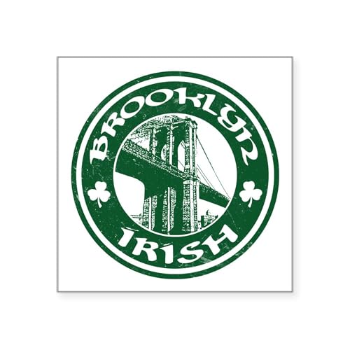 White - Brooklyn Ny Irish Sticker