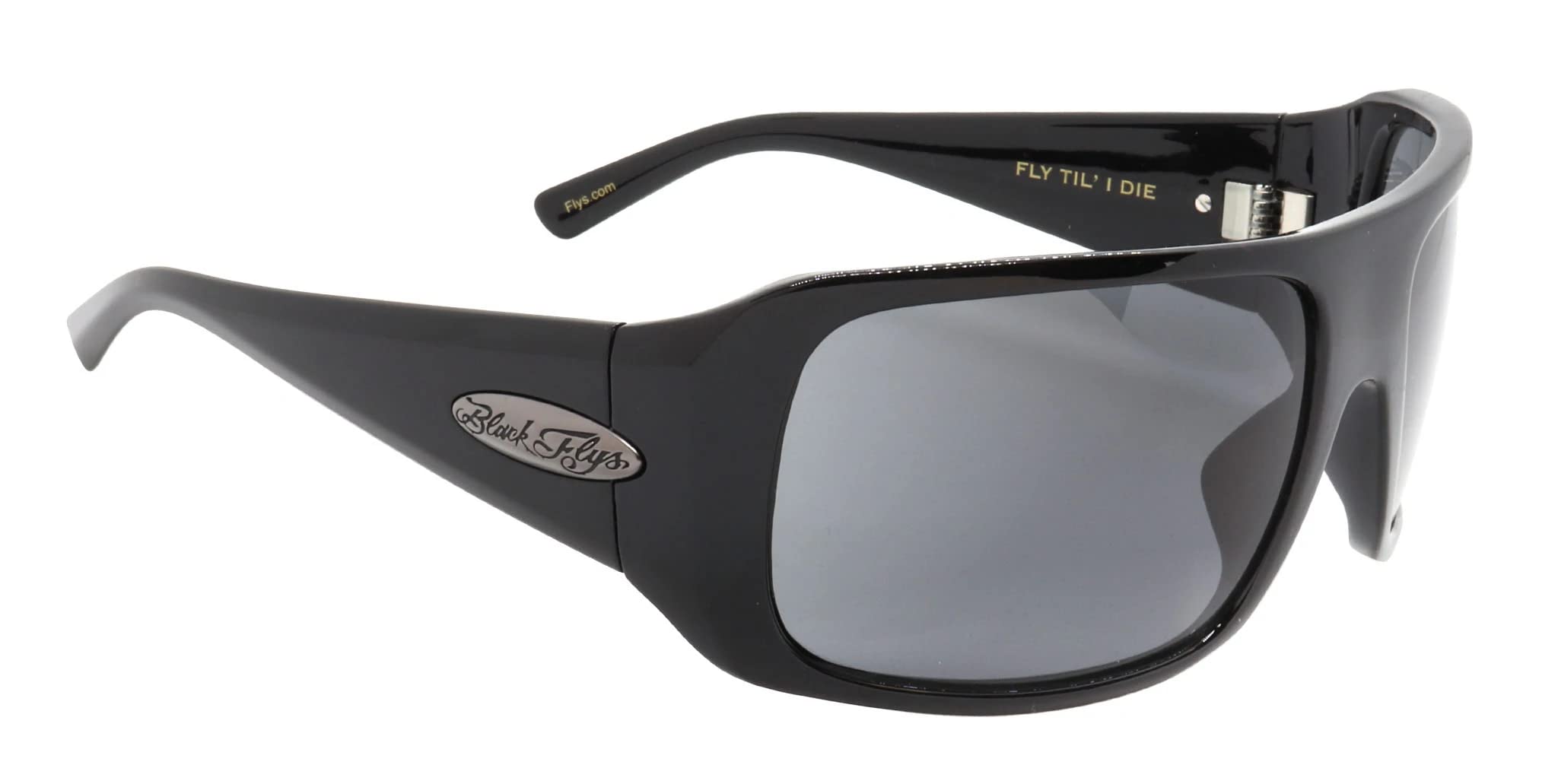 Black Flys Fly 4 Life Wrap Sunglasses - Polarized UV Protection for Men & Women - Ideal for Running, Cycling, Driving & Outdoor Activities