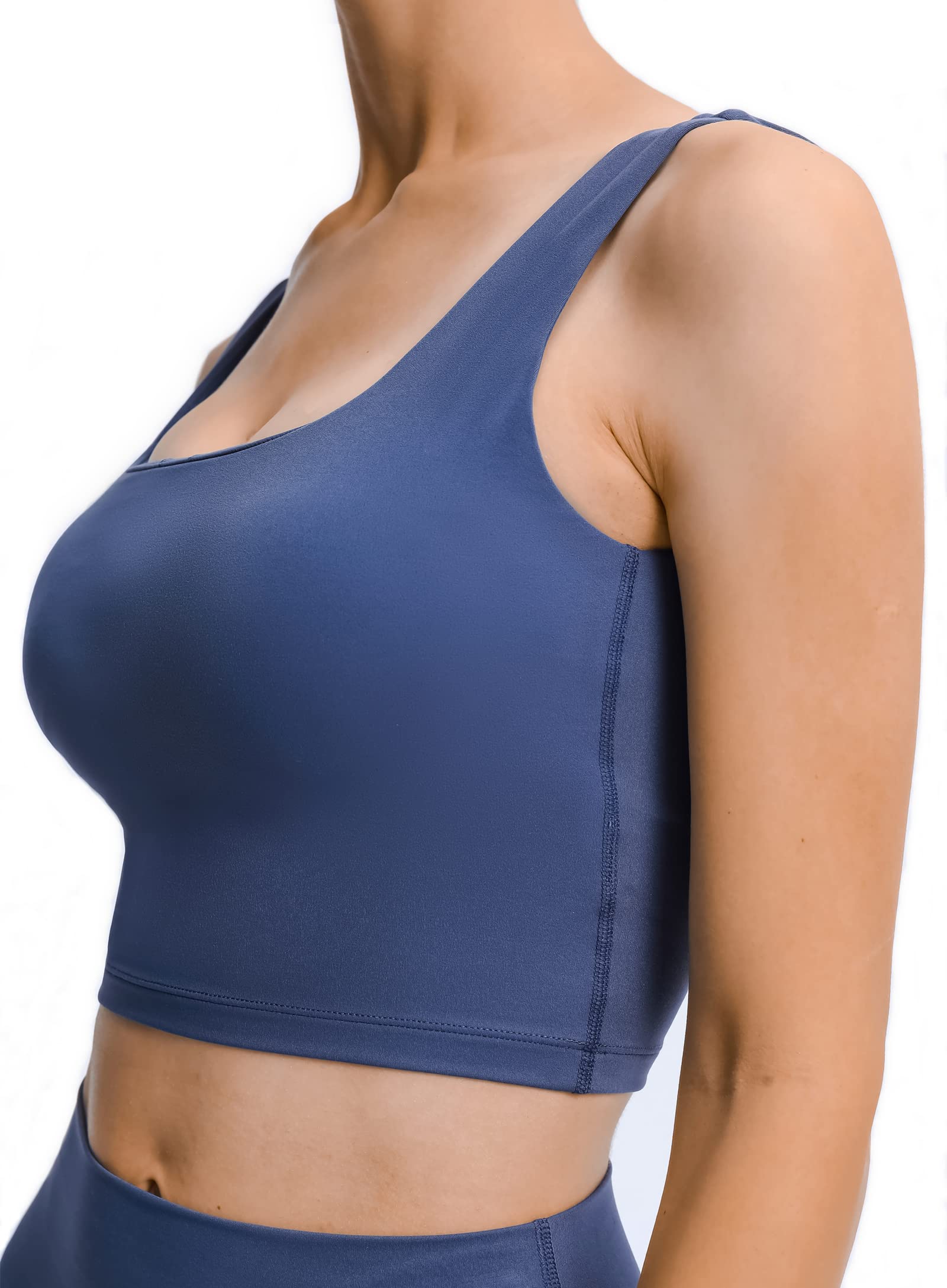 Best Women's Sports Bras - Removable Padded Seamless Workout Running Yoga Tank Top for High-Impact Exercise & Active Lifestyle