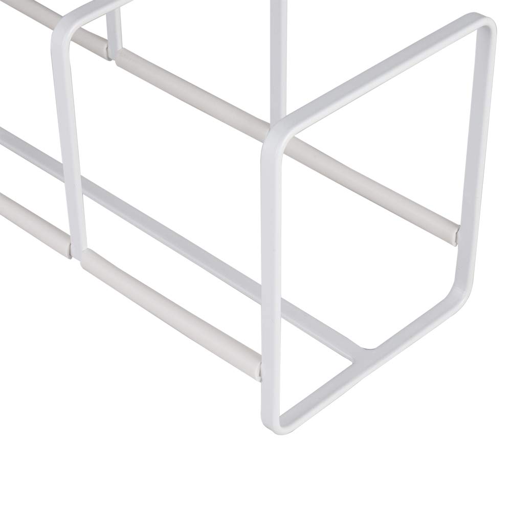 Yamazaki Home 3147 White Small Dish Organizer Tower - Kitchen Cabinet Storage Rack for Plates, Bowls & Cups | Space Saving Solution for Small Kitchens & Pantries
