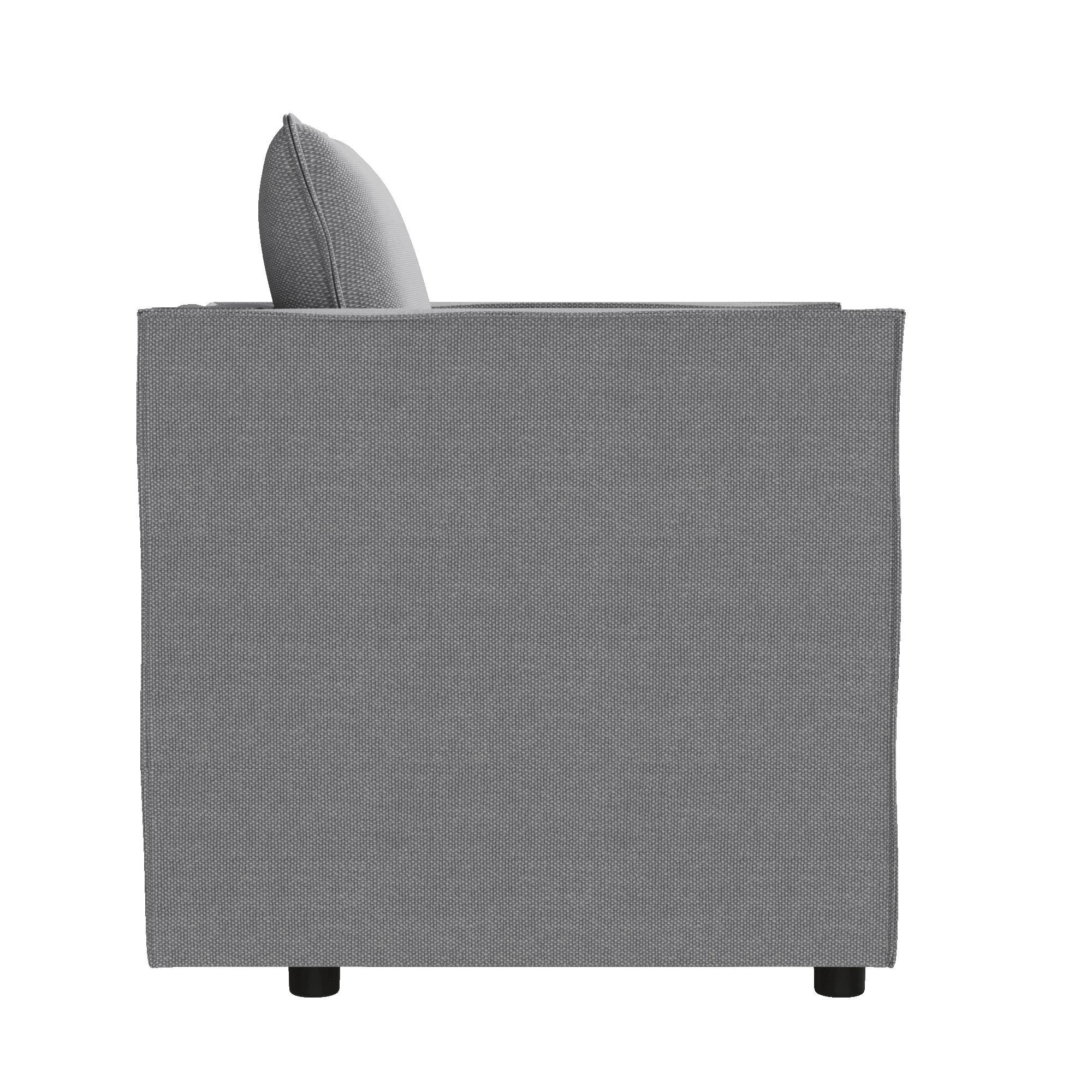 Modern Gray Single Sofa Chair - Soft Breathable Seat Cushion & Comfortable Armchair for Bedroom, Living Room Corner, or Reading Nook - Decorative & Cozy Home Furniture