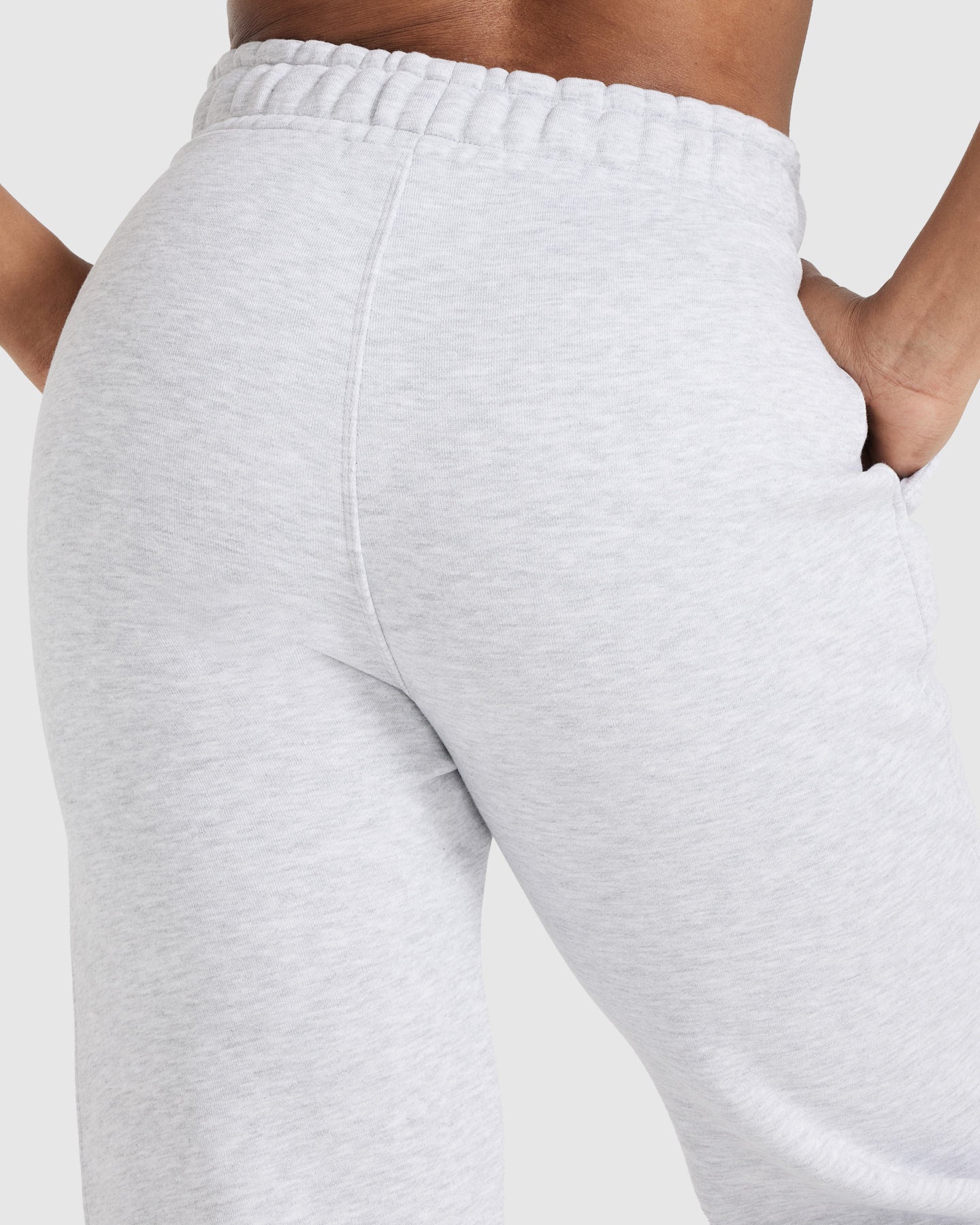All Day Varsity Oversized Joggers for Men & Women - Light Grey Marl Casual Sweatpants | Perfect for Lounge, Gym & Streetwear Fashion