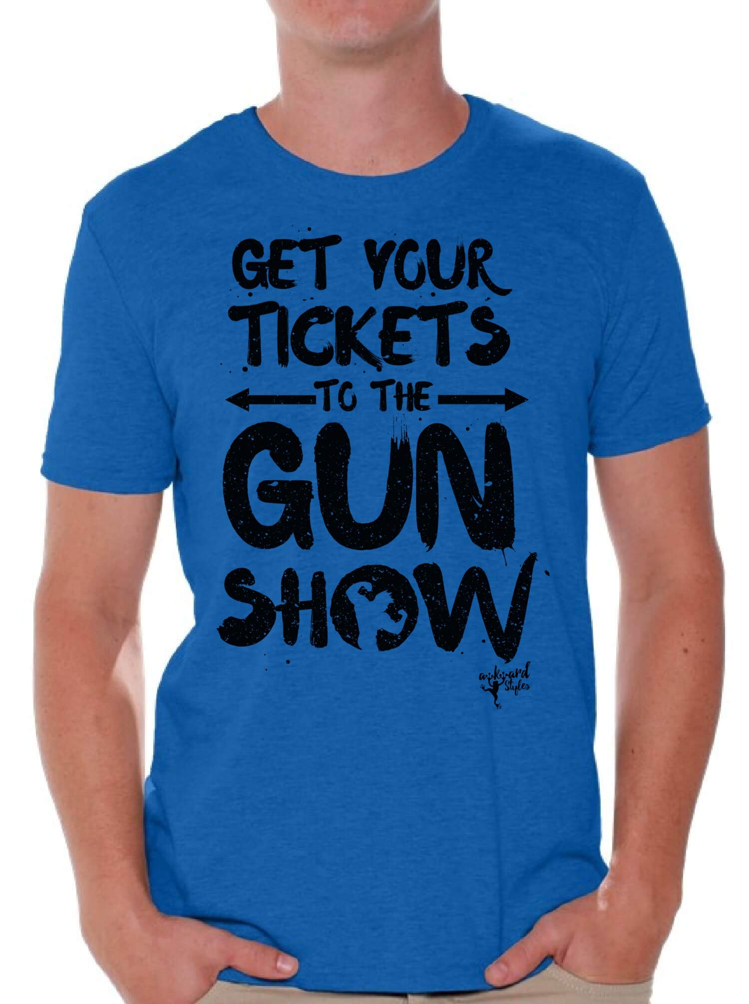 Awkwardstyles Funny Gun Show T-Shirt with Free Bookmark - Perfect for Gym, Weightlifting & Bodybuilding Enthusiasts