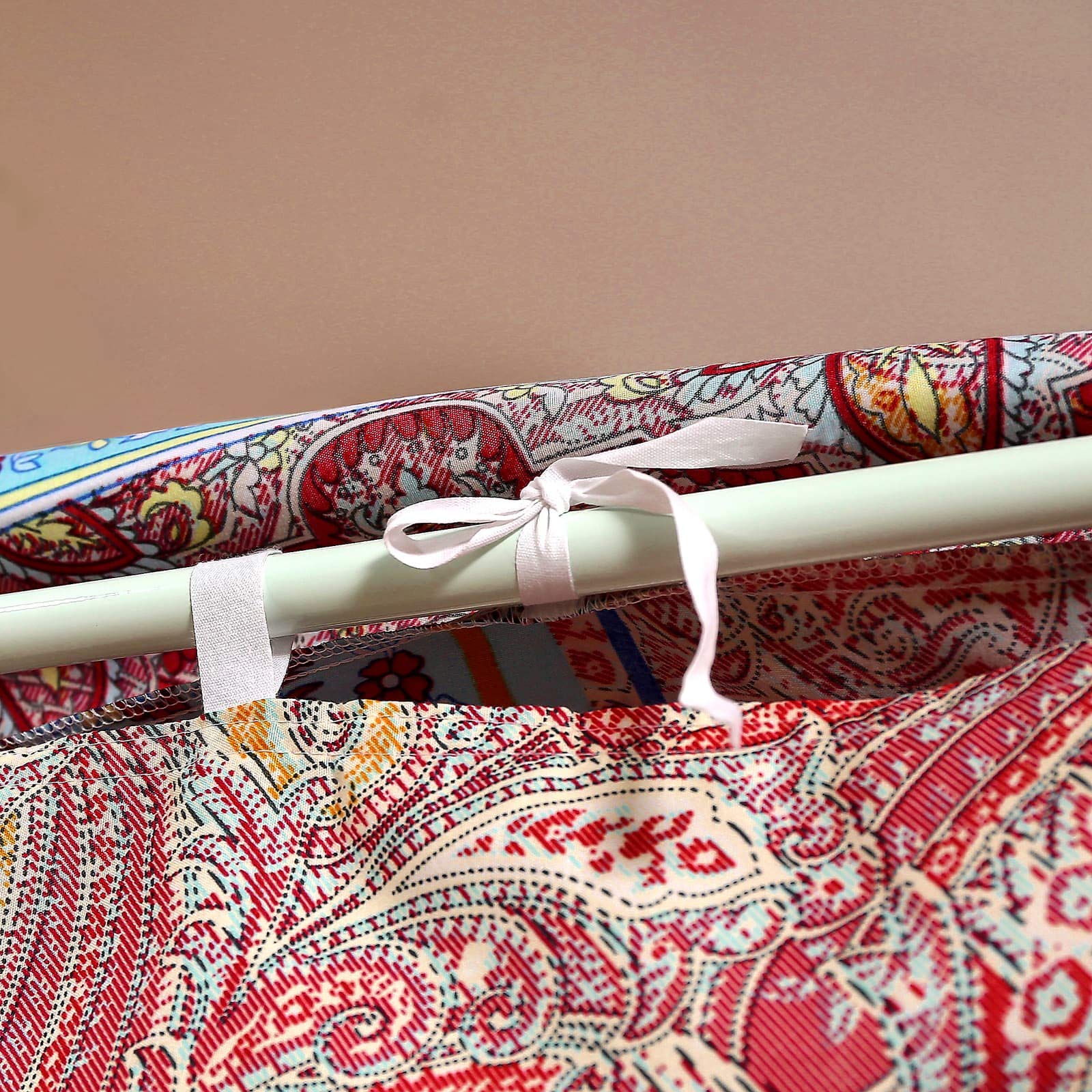 Bohemian 4-Poster Bed Canopy Curtains for Queen/Full Size Beds - Elegant Bedroom Drapes for Adults & Girls (Style A) - Perfect for Romantic Bedrooms, Boho Chic Decor & Princess Theme Rooms