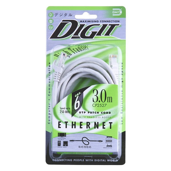 High-Speed Cat6 Ethernet Cable - UTP Patch Cord (2M/3M/5M/15M) for Home Office, Gaming & Networking - Fast LAN Internet Cable for PC, Router, Modem, Smart TV & More