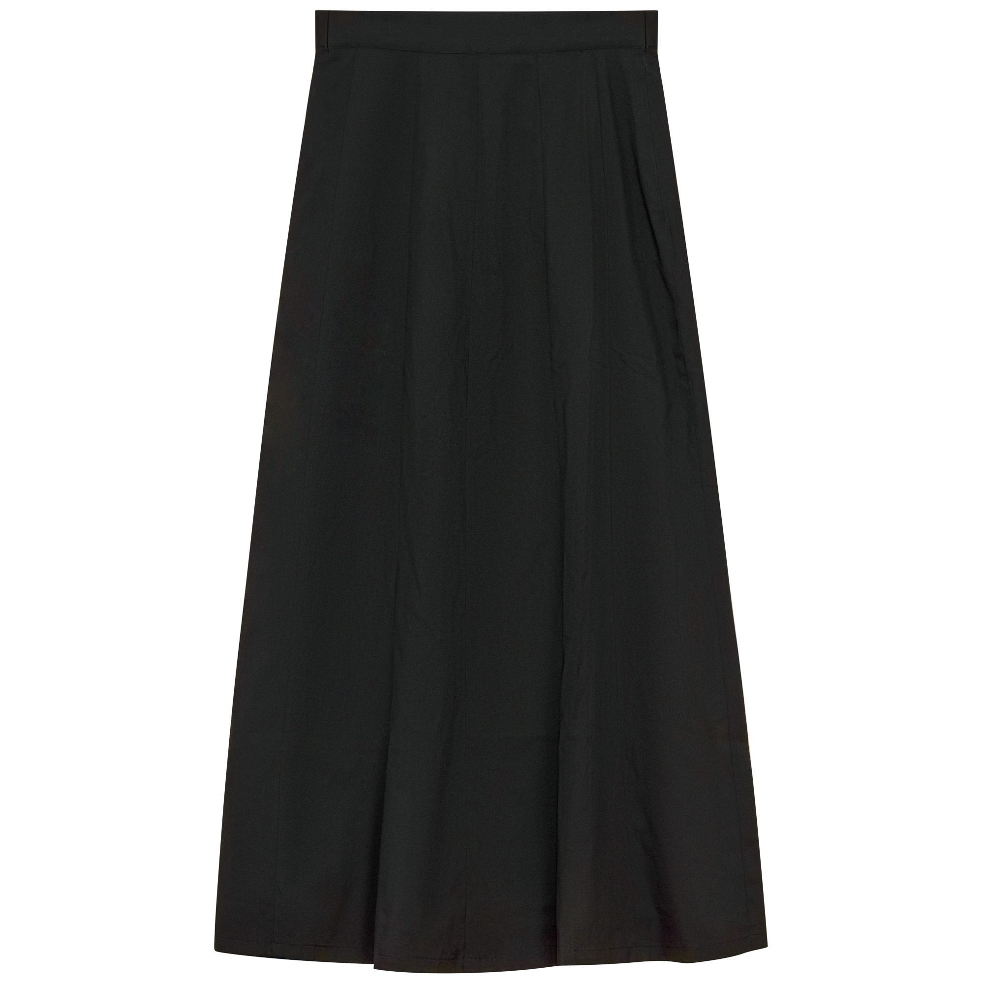 Elegant Woven Pleated Skirt for Women - High Waist A-Line Midi Skirt with Pockets - Perfect for Office, Party & Casual Outfits
