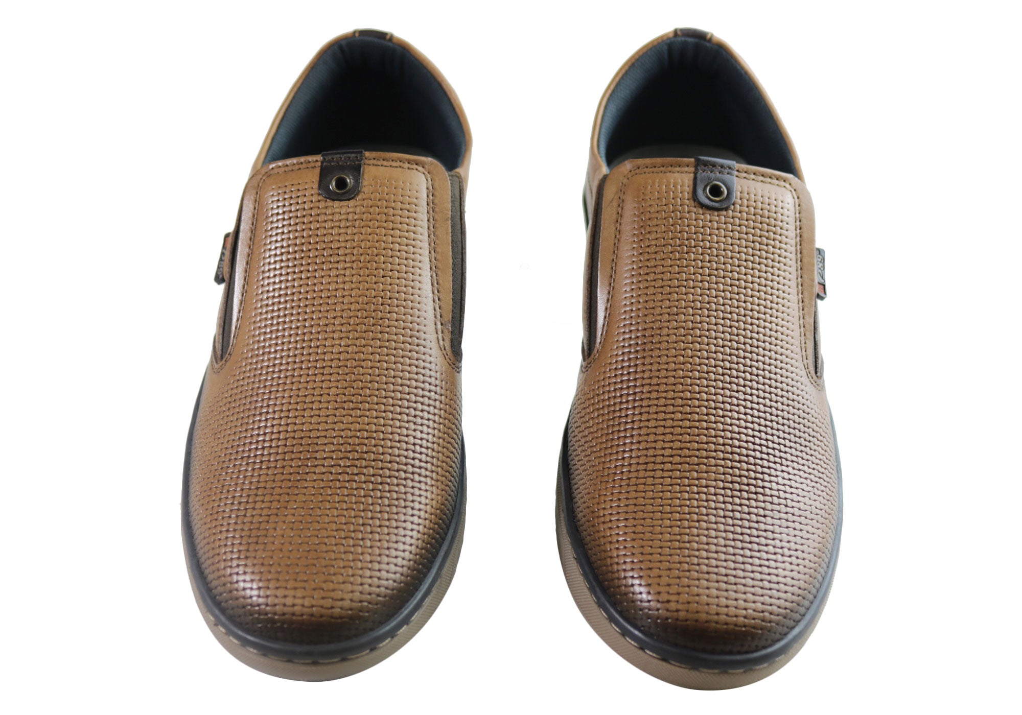 Justin Men's Leather Slip-On Comfort Casual Shoes - Handmade in Brazil - Perfect for Work, Travel & Everyday Wear