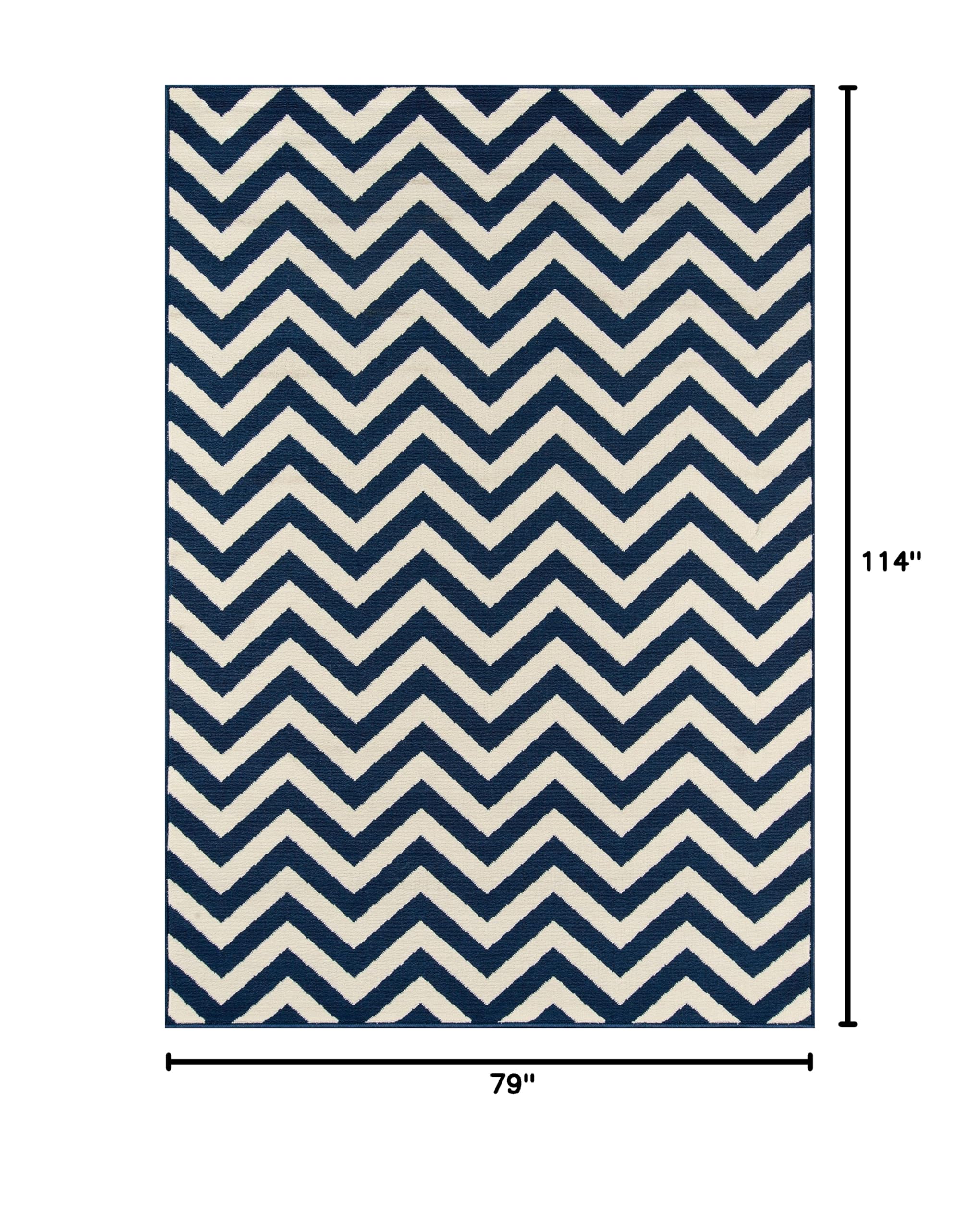 Momeni Baja Collection Contemporary Indoor Outdoor Area Rug - UV Protected Fade Resistant Easy Clean - 6'7