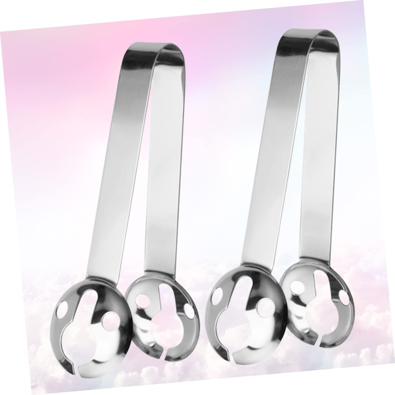 6 Pcs Stainless Steel Tea Bag Clips & Strainers - Heat Resistant Tea Tools Set with Squeezer & Holder for Loose Leaf, Fruit & Herbal Tea - Perfect for Home, Office & Tea Party Use