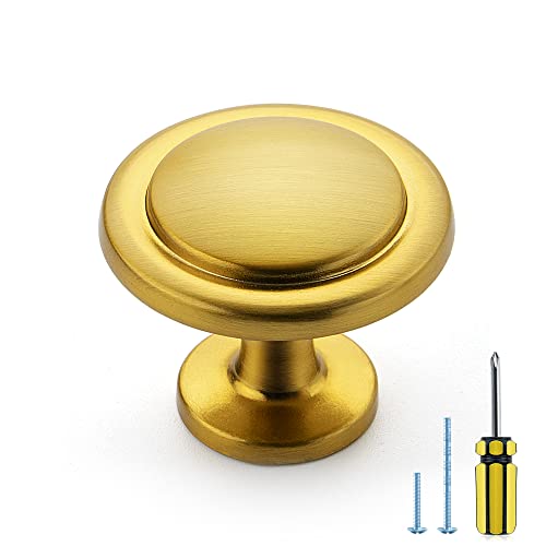 Brushed Brass Round