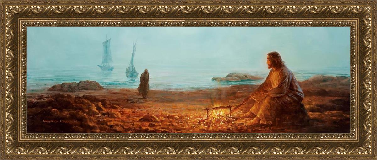 By The Shore By Yongsung Kim - Coastal Wall Art Print for Beach House Decor, Ocean Themed Living Room & Bedroom