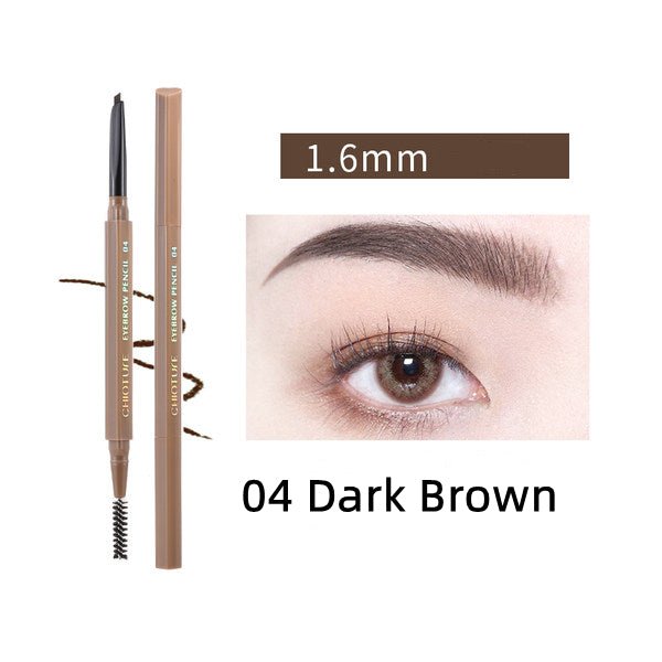 CHIOTURE Dual-Ended Waterproof Eyebrow Pencil - Soft & Defined Brows for All-Day Wear - Perfect for Makeup, Daily Use, and Professional Looks