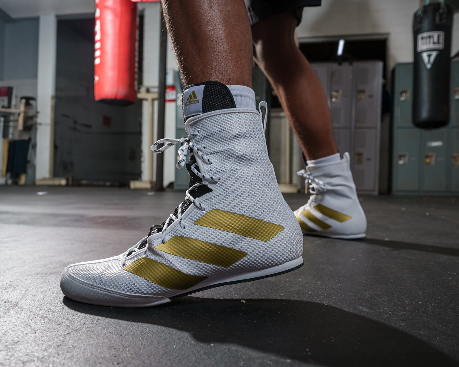Adidas Box Hog 3 Boxing Shoes for Men - Lightweight & Breathable Training Footwear for Boxing, MMA, Kickboxing & Gym Workouts