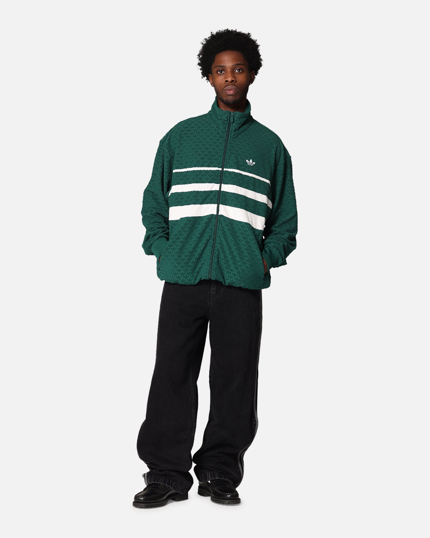 Adidas Monogram Track Top Jacket - Green Athletic Running Jacket for Men & Women | Gym Workout, Jogging, Streetwear Fashion