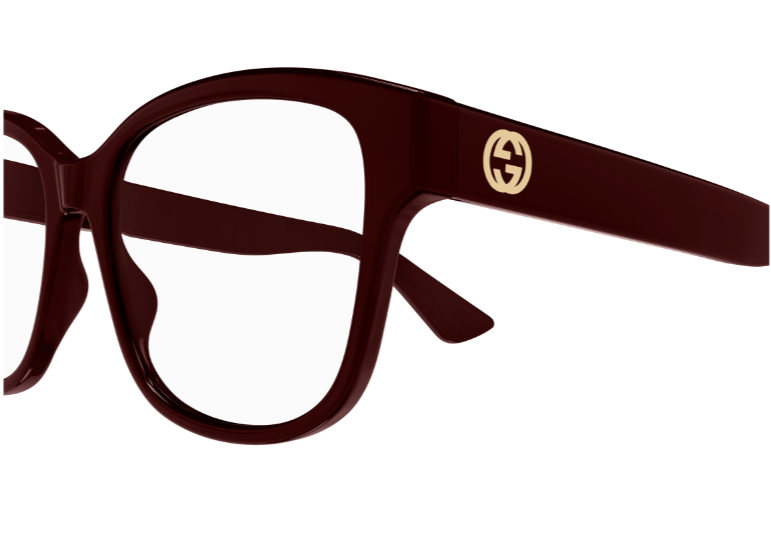 Gucci GG1340O 005 Red Square Oversized Women's Eyeglasses - Fashionable Sunglasses for Women, UV Protection, Perfect for Outdoor Activities & Daily Wear