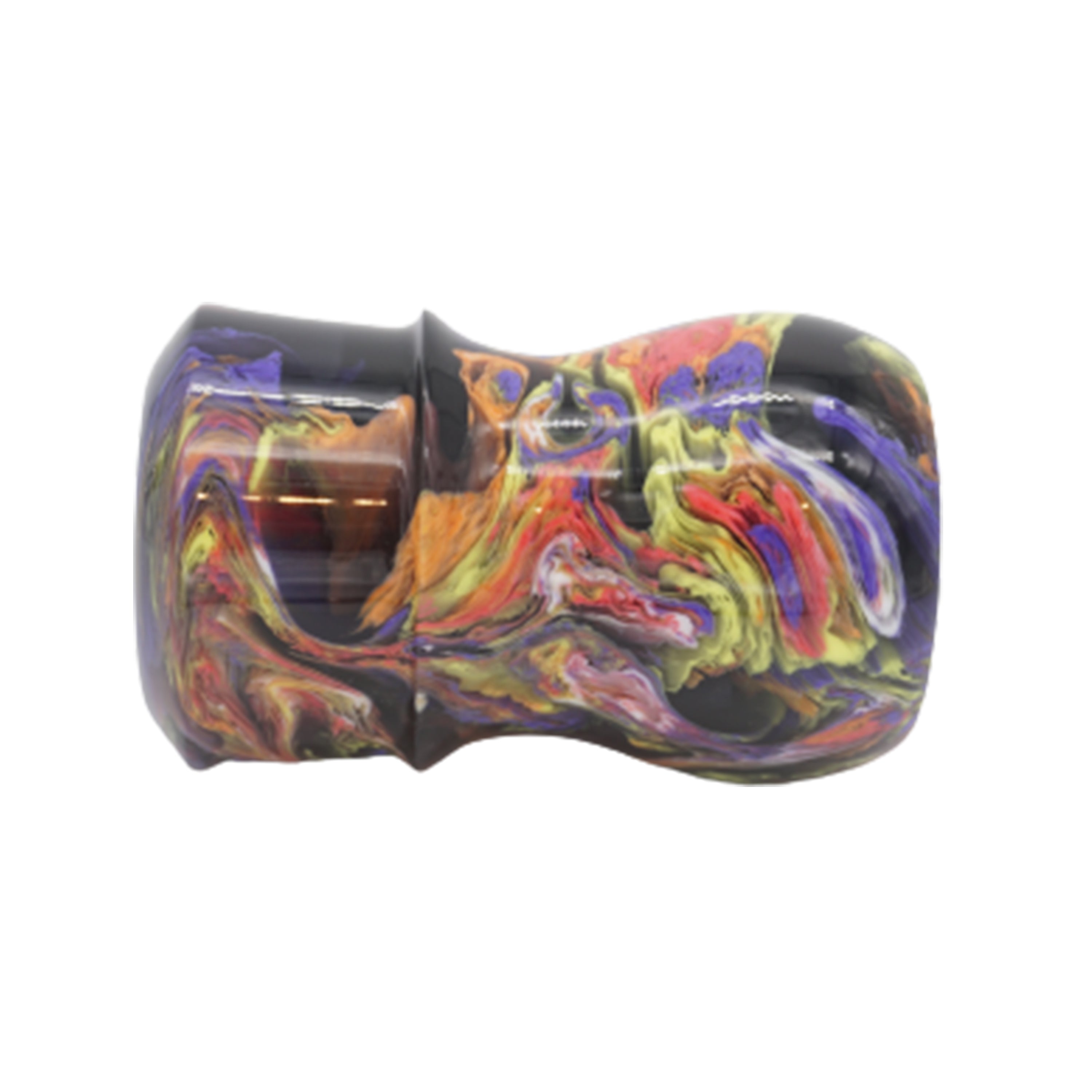 Handcrafted Night Graffiti Shaving Brush Handle - Fits 24mm & 26mm Knots - Perfect for Wet Shaving & Grooming Gifts