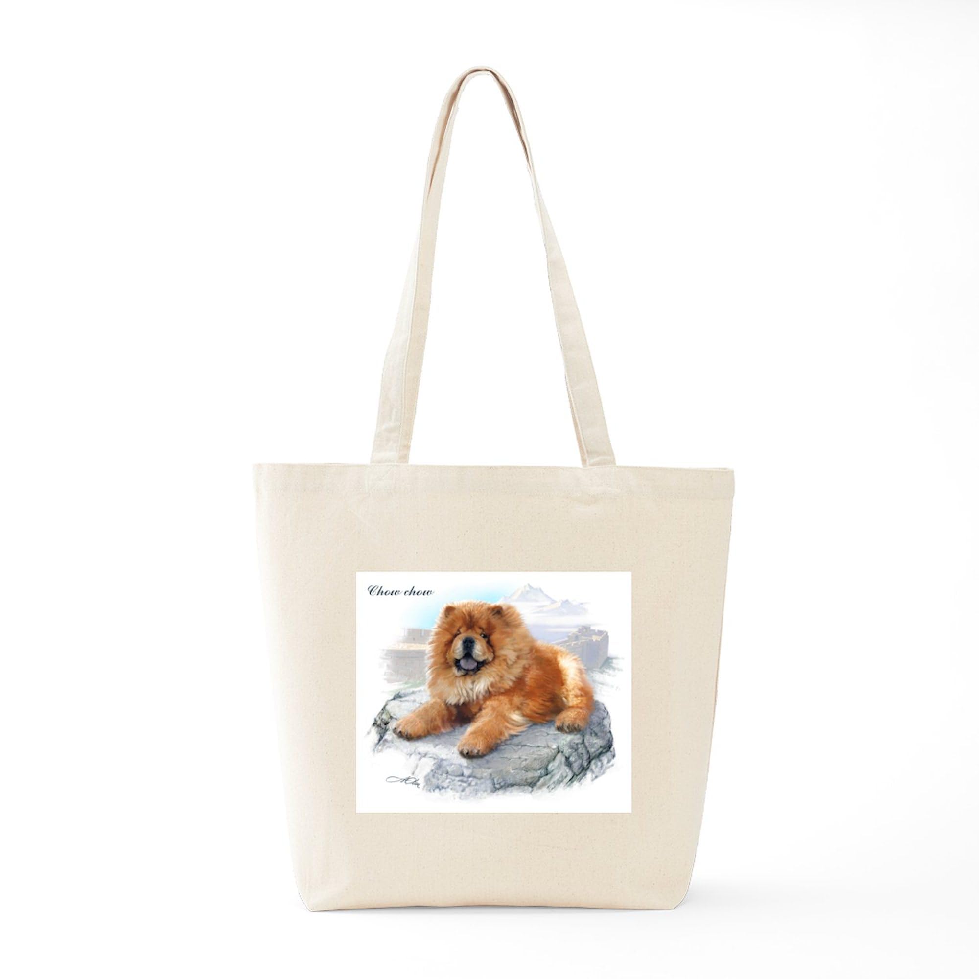 Chow Chow Canvas Tote Bag - Eco-Friendly Reusable Shopping Bag for Groceries, Beach & Daily Use | Natural Cotton Carryall for Dog Lovers