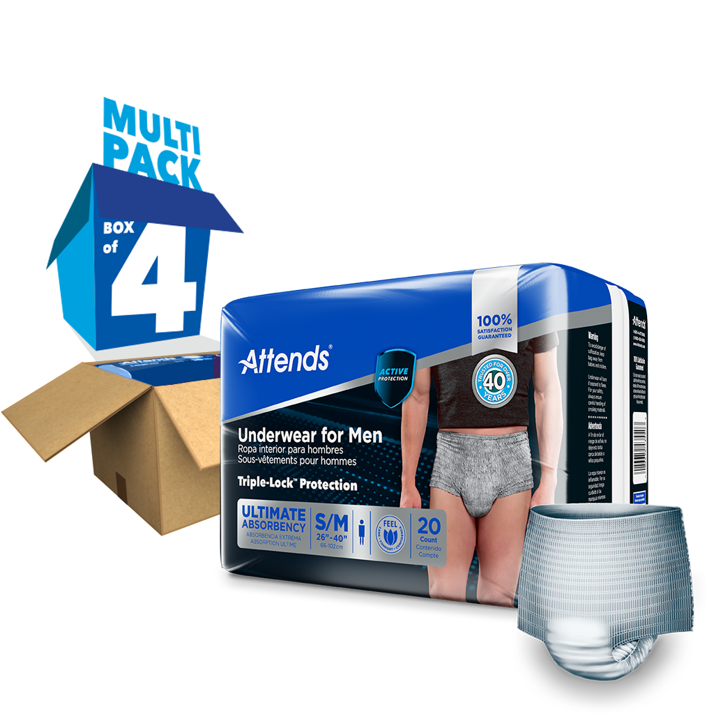 Attends Men's Underwear - Breathable Cotton Boxer Briefs for Comfort & Support - Perfect for Workout, Daily Wear & Travel