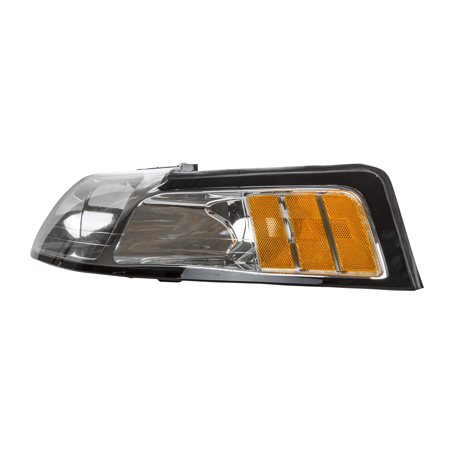 TYC 20-5696-01 Ford Mustang Driver Side Headlight Assembly - Replacement Headlamp for 2005-2014 Mustang Models - Perfect for Night Driving & Auto Restoration Projects
