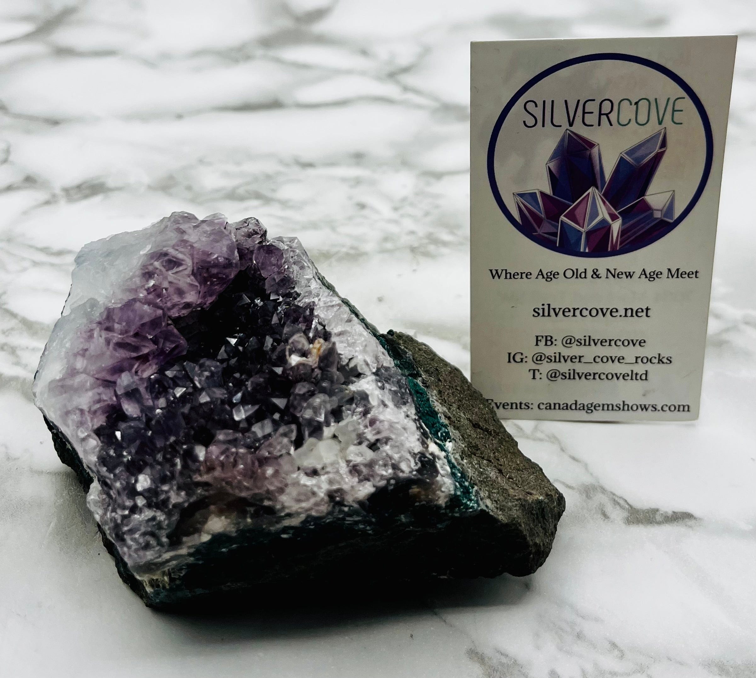Natural Amethyst Cluster Specimen - Raw Purple Crystal Point for Healing, Meditation & Home Decor | Perfect for Spiritual Gifts, Yoga Spaces & Crystal Collections