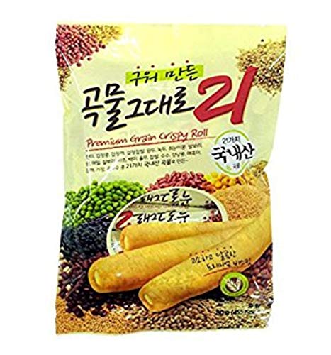 21 Flavors Cheese Stuffed Grain Crispy Roll Snacks - 180g (18 Sticks) | Crunchy Cereal Snack for Kids Lunch, Office Break & Healthy On-the-Go Treat