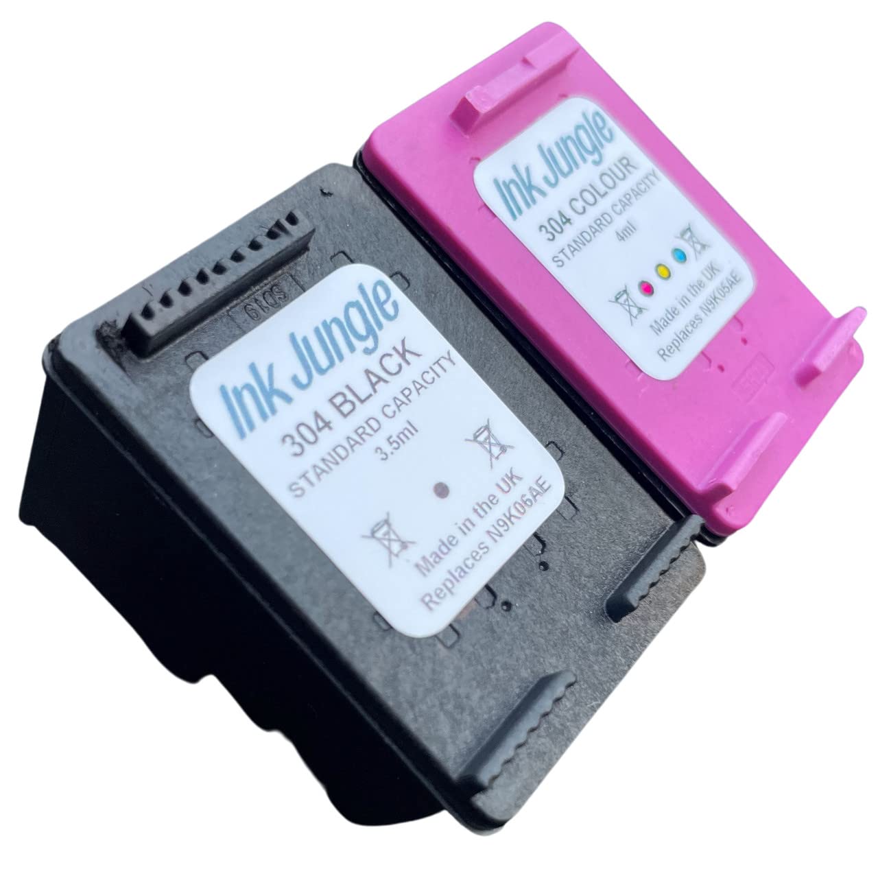 HP DeskJet 3720 Printer Ink Cartridges - 304 Black & Color Ink Refill Set by Ink Jungle | Compatible with HP 3720 Series | Ideal for Home Office Printing, School Projects & Small Business Documents