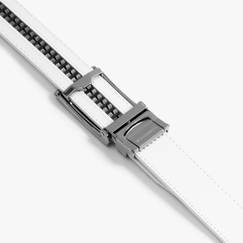 Classic White Belt for Men & Women - Stylish Adjustable Leather Belt for Casual & Formal Wear | Perfect for Jeans, Pants, and Office Outfits