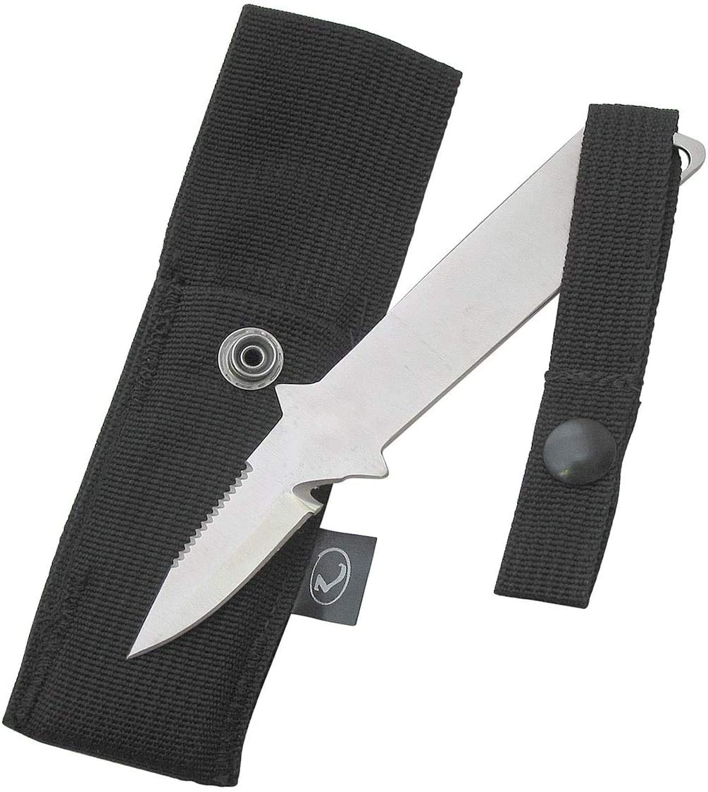 Zeagle BC Knife with Sheath - Durable Dive Knife for Scuba Diving, Spearfishing & Underwater Adventures - Perfect for Cutting Ropes, Nets & Emergency Situations