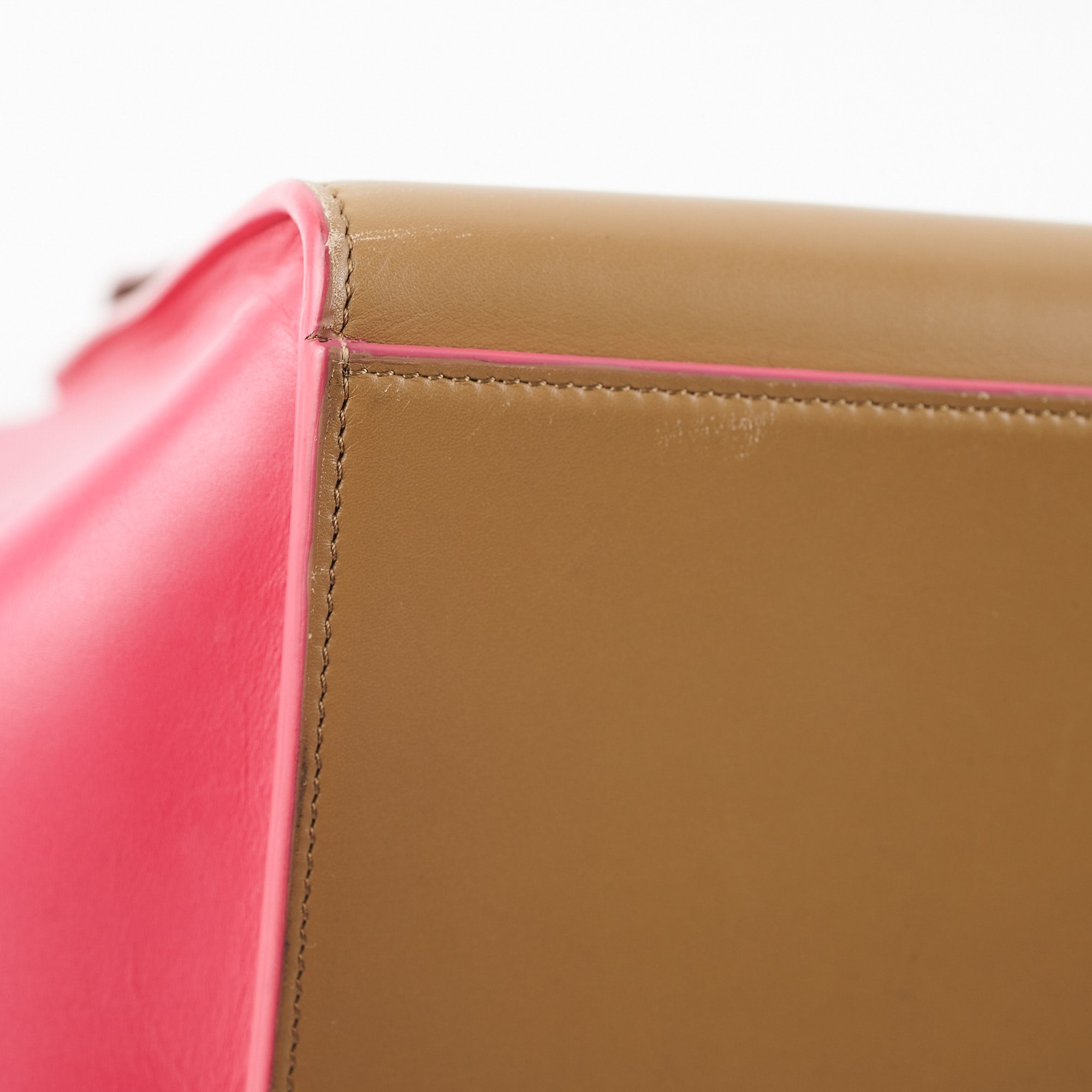 Celine Trapeze Medium Handbag in Green & Pink - Elegant Crossbody Bag for Women, Perfect for Work, Travel & Everyday Use