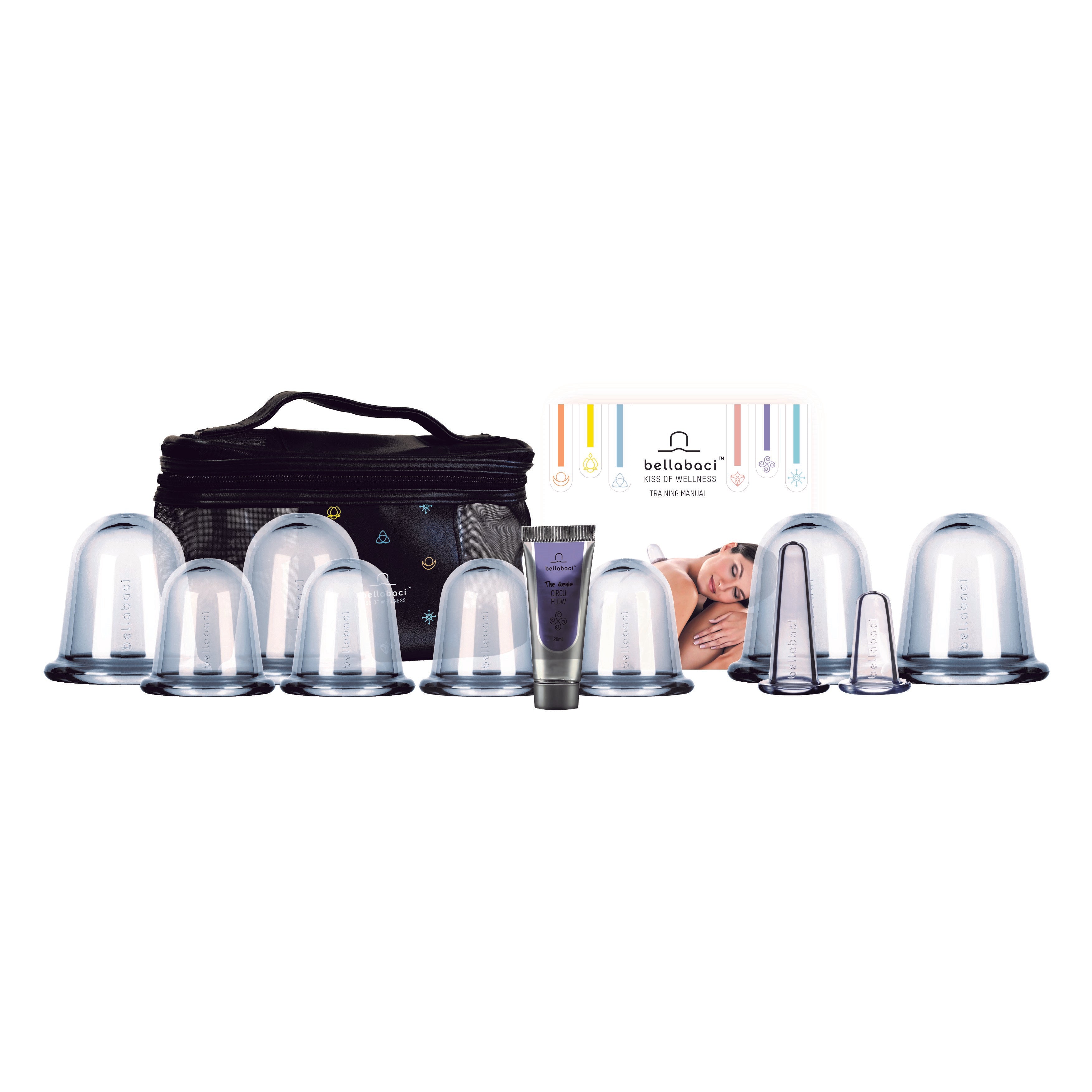 Bellabaci Deluxe Professional Cupping Therapy Set - 12 Piece Kit for Pain Relief & Relaxation | Home Spa, Massage Therapy, Muscle Recovery