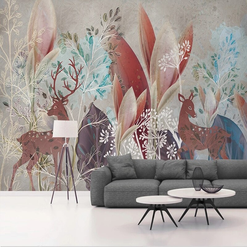 Premium Woodland Wallpaper Mural - Nature-Inspired Forest Design for Bedroom & Living Room | Create a Peaceful & Serene Atmosphere | Perfect for Home Decor, Nursery, and Office Spaces